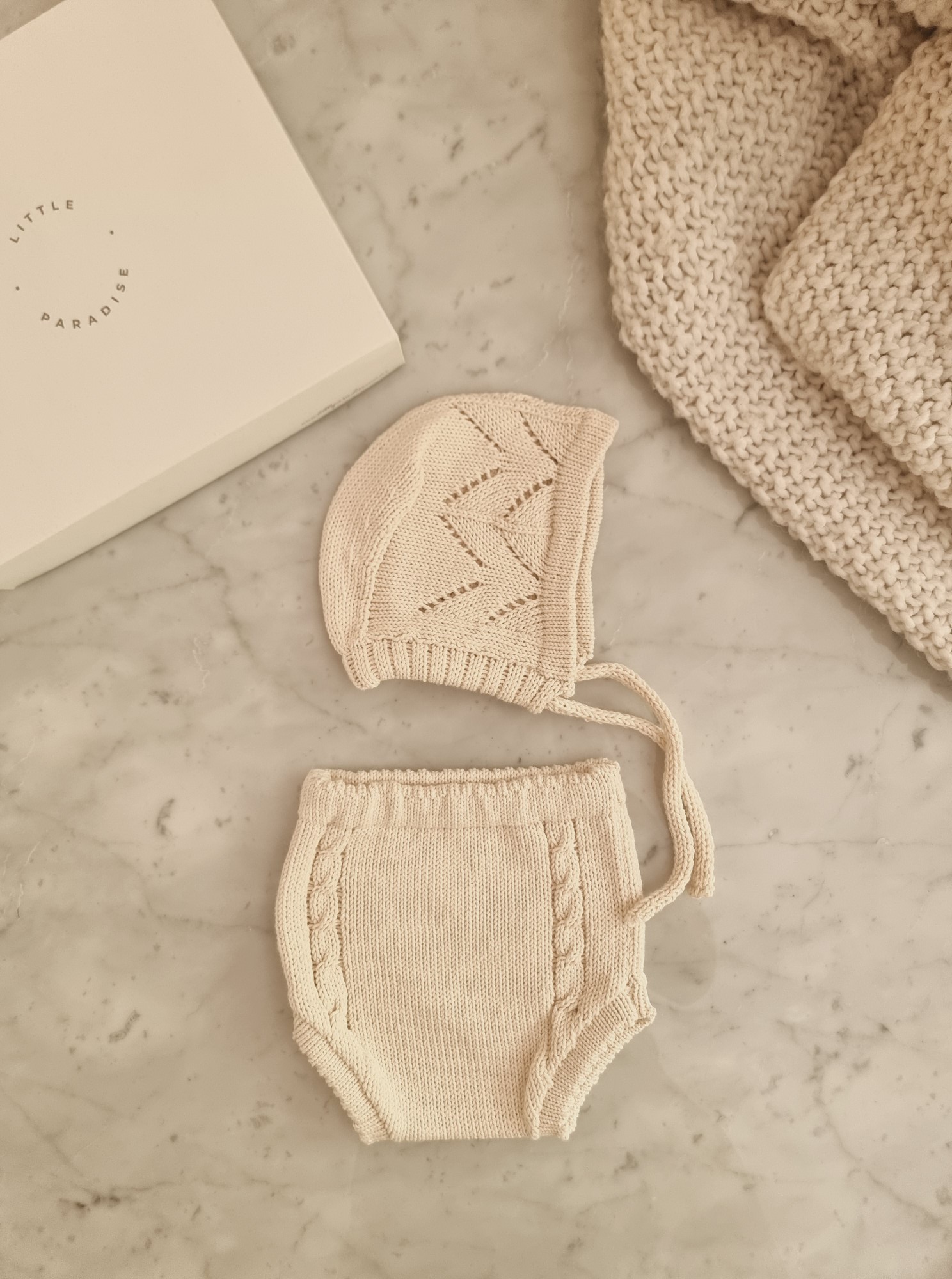 Conjunto Capota y Bombachudo Adelaide - 1m, Natural